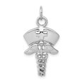thumbnail image 1 of 14K White Gold Nurse Symbol Charm, 1 of 2