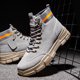 thumbnail image 3 of Zapatos de otoño antideslizantes para hombre, zapatos de protección laboral para hombre, botas Martin informales, transpirables, 3 of 5
