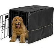 MidWest Dog Crate Cover, Privacy Dog Crate Cover Fits MidWest Dog Crates Black