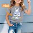 thumbnail image 2 of Girls Easter Bunny Shirt Vintage Soft Brown Eggs Tractor Easter Story Tshirt 2026 Happy Easter Tees Cotton Short Sleeve Tops, 2 of 5