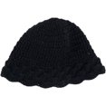 thumbnail image 3 of CoCopeaunts Beanie Hat for Women Four Season Solid Color Warm Knitted Hats Casual All-Match Ruffle Brim Shade Fishermen Cap, 3 of 8