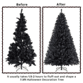 thumbnail image 6 of Yaheetech 7.5ft Pre-lit Spruce Artificial Christmas Tree, Black, 6 of 10