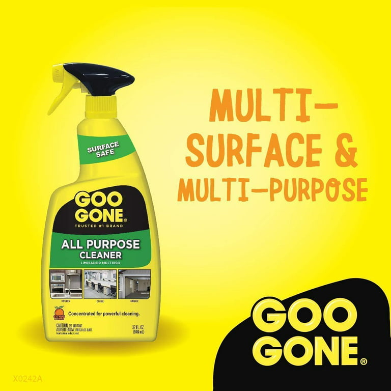 Goo Gone All-Purpose Cleaner - 32 Ounce - Removes Dirt, Grease, Grime,  Multi Surface, Multi Purpose, De-Greaser, Cleaning Spray - 2 PACK 
