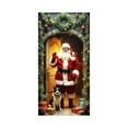 thumbnail image 2 of FeiFu 35×71in Christmas Door Cover Santa Door Decoration Curtain Doors Santa Design Christmas Vibes Suitable for Home Entryway Decor​, 2 of 6