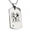 Black, variant on Stainless Steel Gemini Astrology Zodiac Sign Engraved Dog Tag Pendant