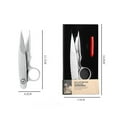 thumbnail image 2 of Spring Scissors Small Thread Nipper With Red Rubber For Sewing Tailoring Household Industrial Use Stainless Steel Sharp Blades, 2 of 8