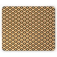 thumbnail image 1 of Ikat Mouse Pad, Geometric Pattern with Indonesian Rhombus Shapes Image Vibrant Color Palette, Rectangle Non-Slip Rubber Mousepad, Orange Yellow Indigo, by Ambesonne, 1 of 2