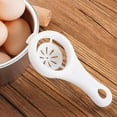 thumbnail image 6 of White Egg Yolk Separator Tool Easy Cooking White Sieve Plastic Kitchen Gadget I2F6, 6 of 9
