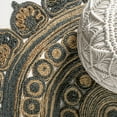 thumbnail image 4 of JONATHAN Y ANSA 5' Round Area Rug, Flora Medallion Bohemian Jute - Blue/Natural, RNF118A-5R, 4 of 6