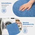 thumbnail image 5 of FRAMICS Blue Floral Shower Curtain Sets with Rug and Hooks, 14-Piece Heavy Duty Waterproof Fabric Cottagecore Bathroom Sets, 5 of 11