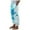 Blue, variant on Summer Pants for Women Spring And Summer Fashion Casual Printed Trousers Pocket Casual Pants Investments Womens Elastic Silk Women Linen Wide Leg Seersucker Maternity Denim Pink XL