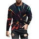 thumbnail image 2 of Blusas y camisas de manga larga con cuello redondo para hombre, estilo casual, estampado, cuello redondo, para fitness, deportivas, de licra., 2 of 5
