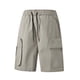 thumbnail image 1 of Pantalones Cortos Casuales de Color Sólido Quinto Pantalones, Sueltos Delgados Pantalones de Playa de Piernas Rectas de Tamaño Grande, 1 of 3