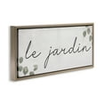 thumbnail image 3 of Stupell Industries Farmhouse Le Jardin Garden Brown Floating Frame Canvas Art, 25 x 11, by Lil' Rue, 3 of 8