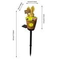 thumbnail image 2 of Solar Powered Garden Bunny Lamp For Outdoor Easter Rabbit Ground Stake Light Resin Cartoon Animal Easter Bunny Solar Outdoor Lamp Resin Ground Insert Cartoon Animal Decorative, 2 of 6