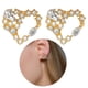 thumbnail image 5 of onlyliua Promoción de Temporada Pendientes Coreanos de Circonitas con Forma de Corazon para Mujer, 5 of 5