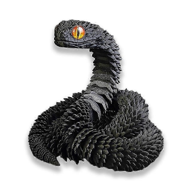 3D Printed Scary Snake Flexible Joint Snake Toy Figures 60cm