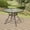 Round-Brown, variant on Anmutig Glass Dining Table,40" Outdoor Round Patio Table with Steel Base & 1.7" Umbrella Hole,Black Frame