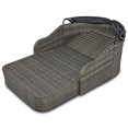 thumbnail image 7 of Royard Oaktree Outdoor Wicker Daybed with Adjustable Canopy Patio Double Sunbed with Cushion and Decorative Pillows Rattan Sofa Bed for Backyard Porch Poolside,Gray, 7 of 7