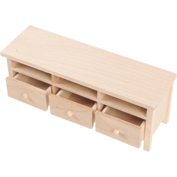 ROSENICE Decorative Mini House Decoration Adorable Miniature Furniture Mini TV Stand Decoration