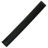Comfort Strap Stainless Steel Expansion Watchband, Black