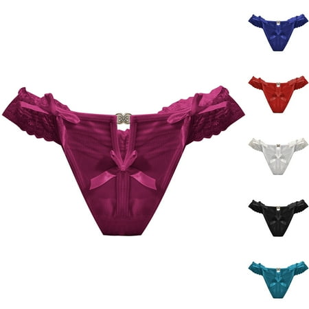 Hurry: Linger  Liquidación de Conjuntos de Lencería Sexy para Damas  Sexy Lace Women Solid Comfort Underwear Skin Friendly Briefs Panty Intimates Thon SOPATENOR Black Free Size