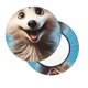 thumbnail image 2 of Balery Blue Sky Cute Wolf Fundas de asiento para taburete de bar redondo de tela de terciopelo ajustables que protegen de arañazos y manchas para sillas de 14 a 17 pulgadas.-13 inch, 2 of 7