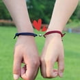 thumbnail image 2 of 1 Par De Pulseras Magnéticas Trenzadas/Cuerda De Amistad Modismos Cadena De Muñeca Joyería Sujetador Ajustable Trenzable Gao Jiahui unisex, 2 of 2