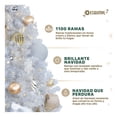 thumbnail image 4 of Árbol Navidad Pino Navideño Ramas Métalicas 1.90m Esquimal Color Blanco Plateado, 4 of 6