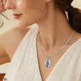 thumbnail image 2 of TANGPOET S925 Sterling Silver Miraculous Medal Necklace, Double Sided Virgin Mary Pendant Jewelry for Men Women Daily Wear, 2 of 5