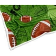 thumbnail image 5 of Football Blanket, Green American Football Throw Blanket for Men Kids Teens, Football Present for Boys Sport Fans, Soft Flannel Blankets for Bed Sofa Couch 50X60IN, 5 of 5