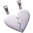 thumbnail image 2 of 2pcs Stainless Steel Split Heart Pendants Heart Dangle Charms 4x7mm Large Hole Love Tag Charms for Love Necklace Jewelry Making Crafting, 2 of 8