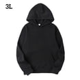 thumbnail image 1 of Sudadera con capucha de algodón Sudadera con capucha unisex Sudadera con capucha que absorbe el sudor, Negro, 3XL Inevent AP000776-66, 1 of 7