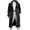 Black, variant on Mens Trench Coat Fashion Woolen Coat Autumn British Woolen Double Breasted Extended Coat Trench Coat Men Khaki S