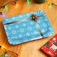 thumbnail image 4 of HaoXun 10 Pcs Christmas Party Paper Plates Disposable Rectangular Plates - 7.09x5.12 Inch Christmas Tree Snowflake Design for Holiday Home Party Supplies Dinnerware Decorations, 4 of 6