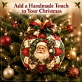 thumbnail image 4 of KRONDO Christmas Patchwork Ornament DIY Kit, 5.9" Fabric Craft Set for Holiday Tree, Mantel & Gift Display, 4 of 9