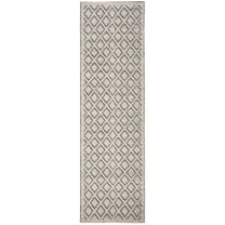 SAFAVIEH Vermont Thurstan Geometric Wool Runner Rug, Ivory/Black, 2'3" x 6'