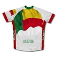 thumbnail image 2 of Benin Flag Short Sleeve Cycling Jersey  for Women - Size 2XL, 2 of 3
