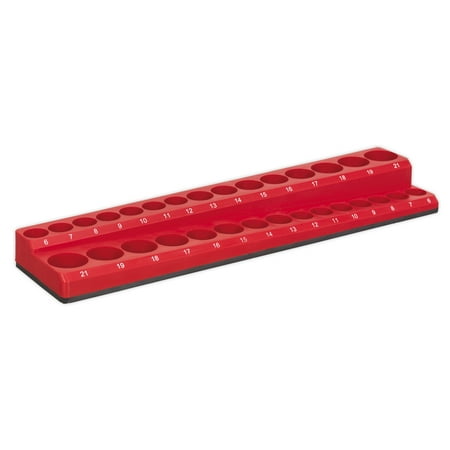 

Sealey Ak27086 Socket Holder Magnetic 3/8In Sq Drive Capacity 30 Sockets