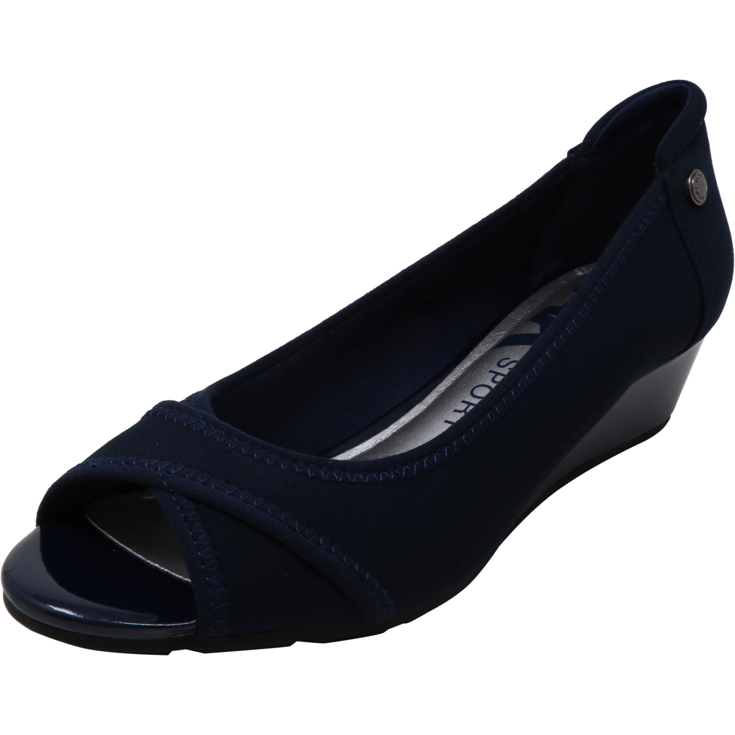 anne klein navy sandals