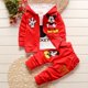 thumbnail image 2 of Primavera otoño bebé niños niñas Mickey Mouse conjuntos de ropa niños abrigo con capucha 3 uds trajes otoño algodón niños ropa 12M Gao Jinjia LED, 2 of 2