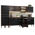 thumbnail image 1 of Cocina Integral 293cm Marrón/Negro Emilly Madesa 04, 1 of 5