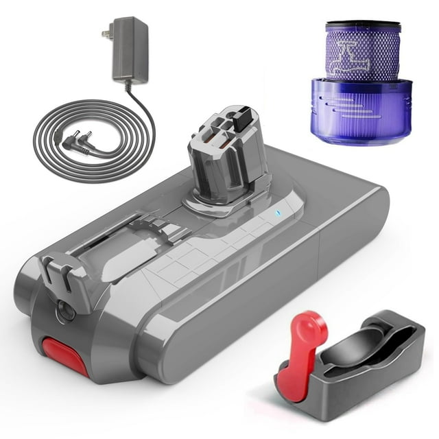 Batería, filtro y cargador de repuesto para Dyson V15
