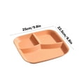 thumbnail image 3 of Gosuguu 10 Inch Control Divided Plates For Eating Straw Dinner, Kids and Adults, Picnic Reusable Plates, BPA Free Food Containers, Mealtime Solution, 3 of 6