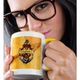 thumbnail image 2 of 3drose, Nautical Map with Captain Banner, Ship Helm, and Ship Anchor., 11oz Two-tone Yellow Mug, 2 of 6
