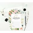 thumbnail image 6 of Inkdotpot 30Floral Baby Shower Invitation Cards Gender Neutral Fill In Blank Invites, 6 of 7