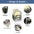 thumbnail image 3 of Iauyy Clear Backpack Heavy Duty PVC Transparent Backpack for College Workplace, Broad Pale Yellow, 3 of 8