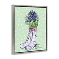 thumbnail image 2 of Stupell Industries Shabby Chic Lavender Herb Boots Gray Floating Frame Canvas Art, 25 x 31, by Susan Lugar, 2 of 7