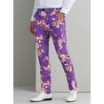 thumbnail image 5 of INSPIRE CHIC Floral Printed Dress Pants for Men's Straight Leg Flat Front Flower Pattern Trousers, 5 of 6