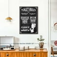 thumbnail image 3 of CDDposter His And Hers Bathroom Rules Canvas - 1 Panel Typography Bathroom Quotes Wall Decor - Bathroom Art Funny Quote and Bathroom Wall Art Canvas - Funny Wall Quotes - 20" X 30", 3 of 7